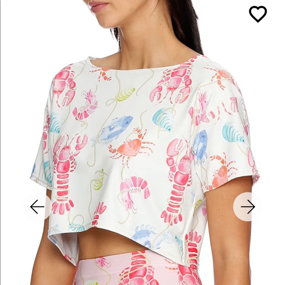 Blackmilk ESCAPE FROM MARINARA CREAM BOXY CROP - LIMITED